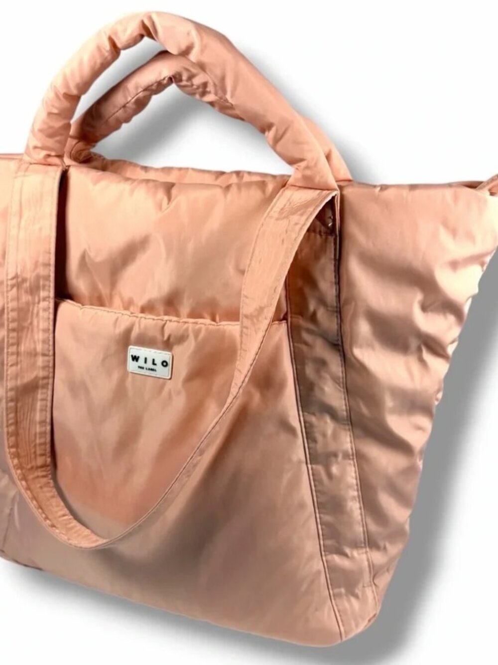 WILO THE LABEL Women’s Tote Large Handbag Puffer Pink Crossbody Style